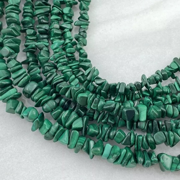 Mine Finds Jay King 7 Strand Malachite Necklace - Picture 6 of 6